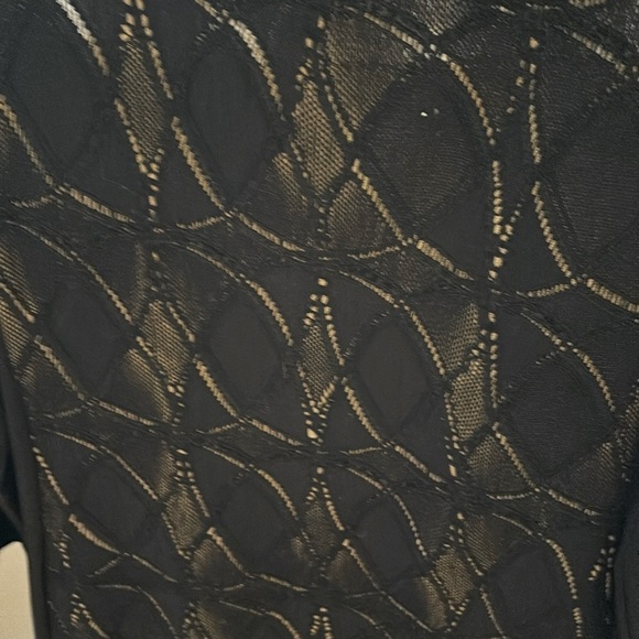 NADYA TOTO Elegant Black Lace Long Sleeves Midi Dress Size L Perfect condition. - Picture 7 of 7